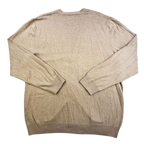 Old Navy Cardigan Sweater Mens 2XL Tan Brown Button Knit Preppy Dad Core - Picture 6 of 9